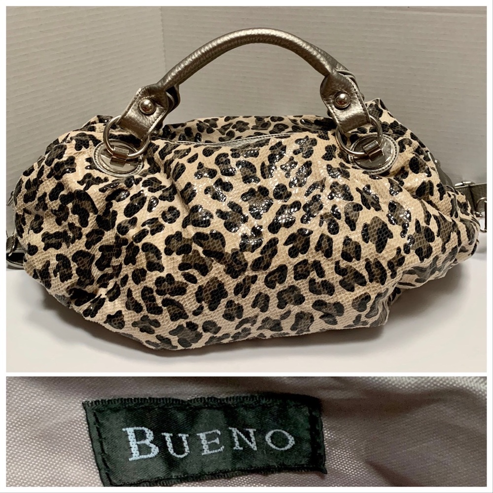 Spacious Leopard Animal Print Handbag by BUENO